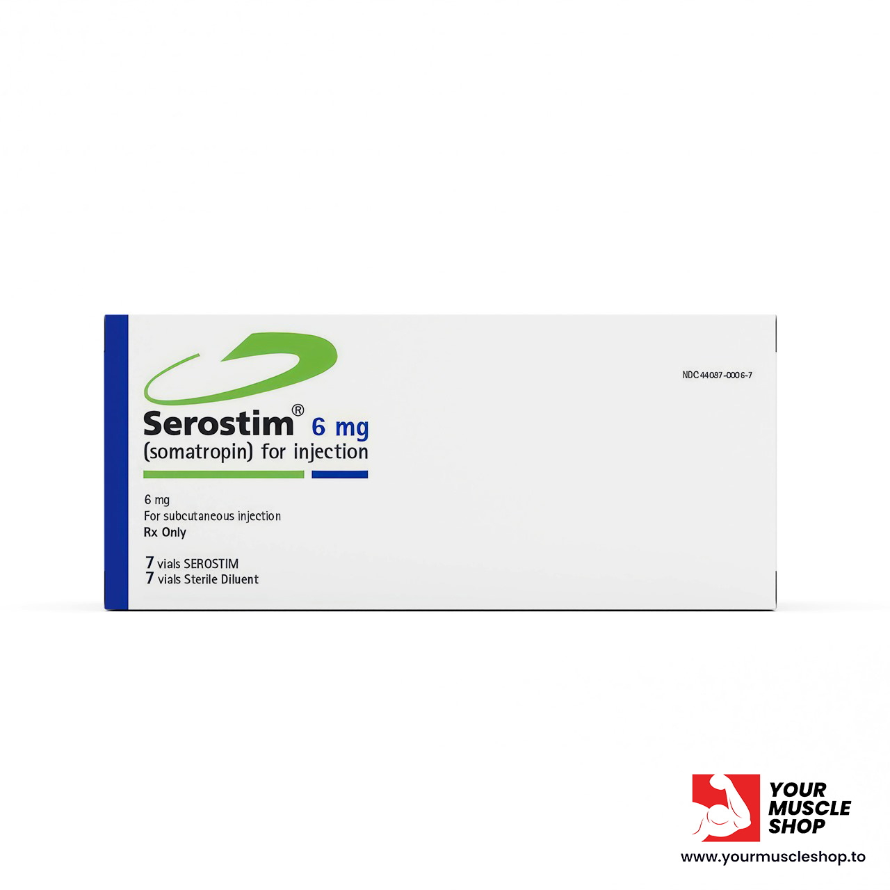 SEROSTIM 6MG (SOMATROPIN)- 126IU HGH KIT– (EXP 2027 )