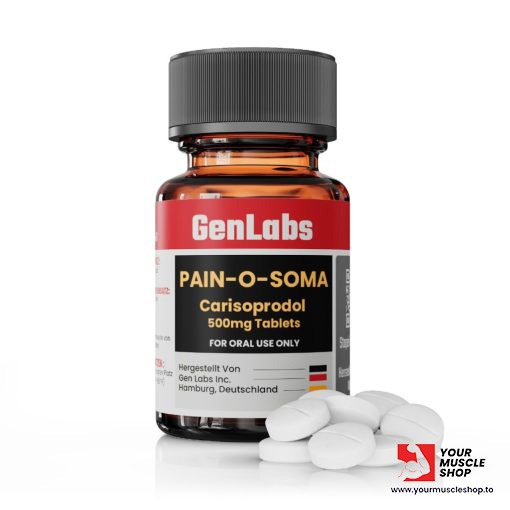 PAIN-O-SOMA (CARISOPRODOL) 500MG / PER TAB – 30 TABLETS – GENLABS